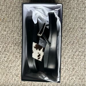 Donald Pliner Cow Print Fifi Sandals